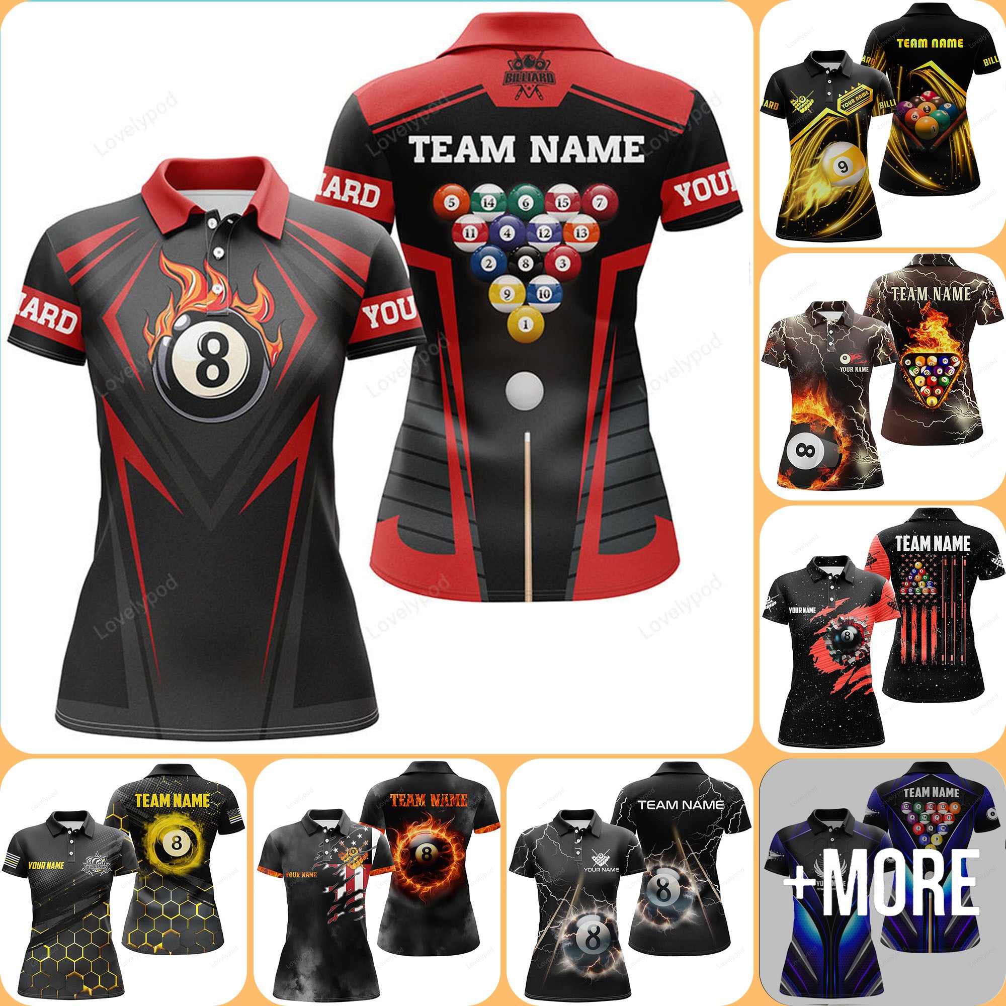 BILLIARDS SHIRTS FOR WOMEN