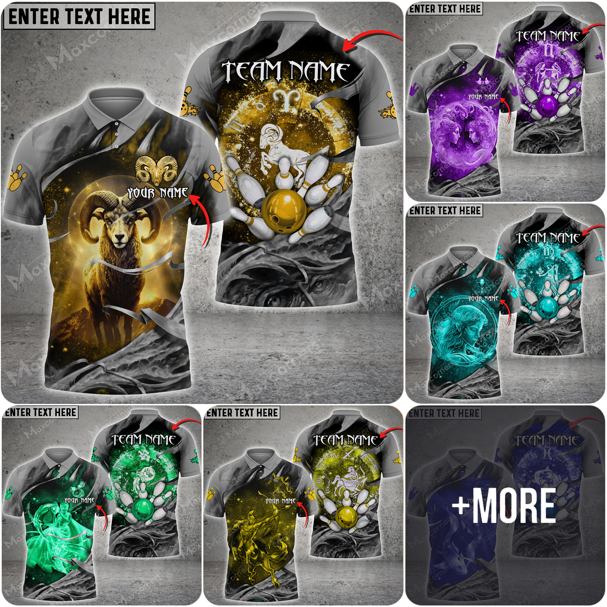 Bowling Zodiac Sign 3d Shirts