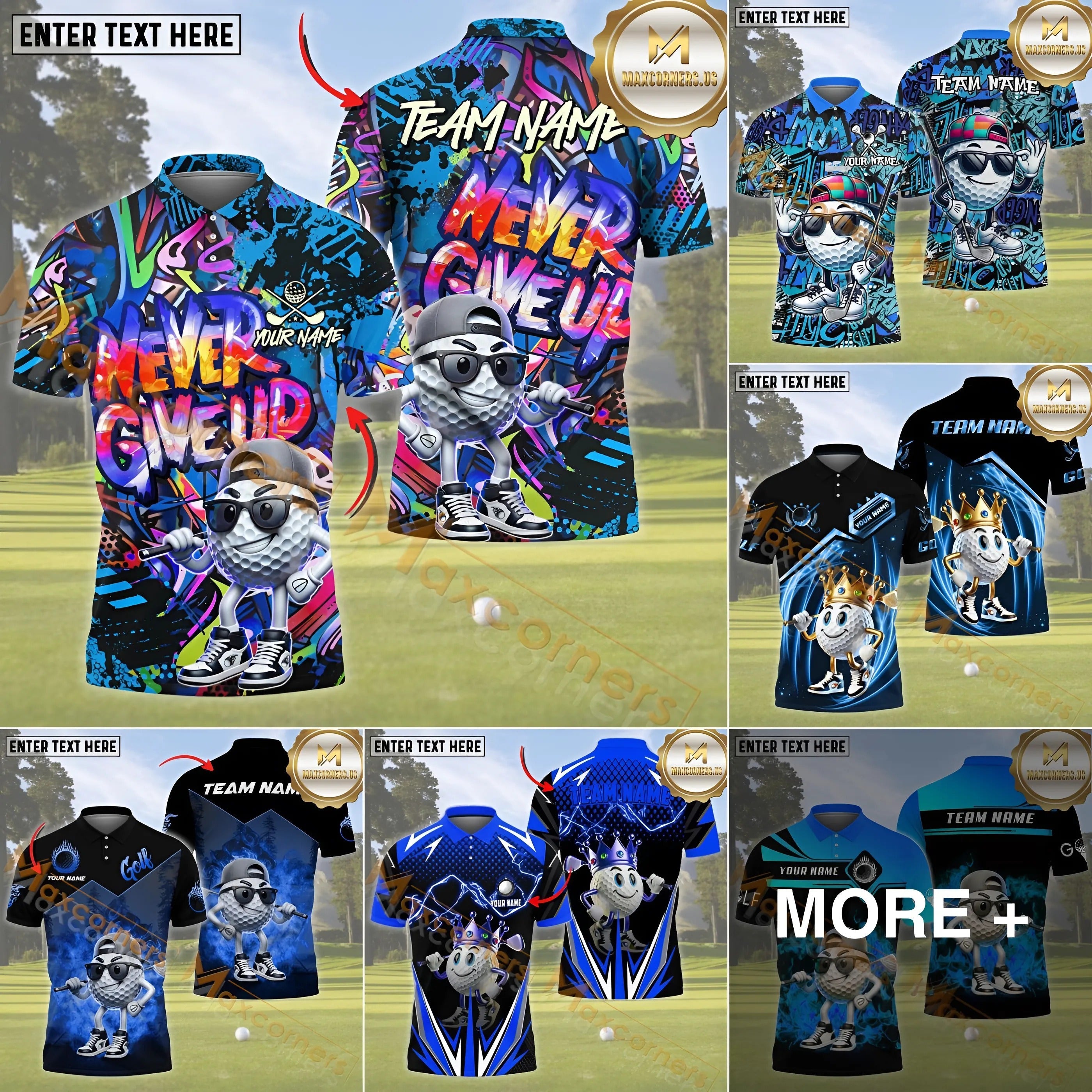 Golf 3D Polo Shirt 99