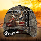 Maxcorners Premium Unique Cross Deer Hunting Personalized Hats 3D Multicolored
