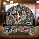 Maxcorners Premium Deer Hunting Cap 3 Personalized Hats 3D Multicolored