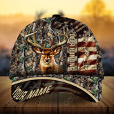 Maxcorners Colorful Deer Hunting Personalized Hats 3D Multicolored Camo