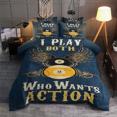 Maxcorners Billiards 8 Ball 9 Ball Bedding Set