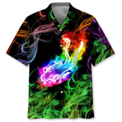 Maxcorners SCUBA DIVING Colorful Hawaiian Shirt
