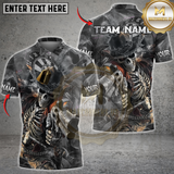 Maxcorners Darts Skeleton Gunslinger Multicolor Customized Name, Team Name 3D Shirts
