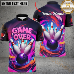 Maxcorners Blast Game Over Bowling Jersey Multicolor Customized Name, Team Name 3D Shirts