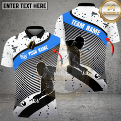 Maxcorners Billiards Dynamic Motion Multicolor Customized Name, Team Name 3D Shirt