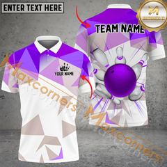 Maxcorners Move Out Da Way Bowling Jersey Multicolor Option Customized Name, Team Name 3D Polo Shirt