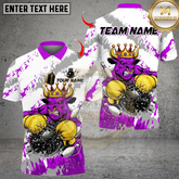 Maxcorners Bowling Muscle Boxing Bull Multicolor Customized Name, Team Name 3D Shirts