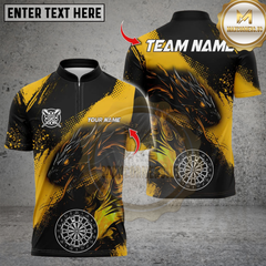 Maxcorners Darts Dragon With Dartboard Multicolor Customized Name, Team Name 3D Shirts