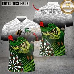 Maxcorners Darts Alligator Customized Name, Team Name 3D Shirt (4 Colors)