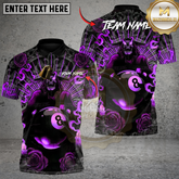 Maxcorners Inferno 8 Ball Billiard Multicolor Customized Name, Team Name 3D Shirt