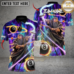 Maxcorners Billiards Arcane Strike Wizard Personalized Name 3D Unisex Shirt