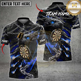 Maxcorners Darts Dark Beast Dartboard Multicolor Customized Name, Team Name 3D Shirt