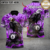 Maxcorners Billiards Champion Eagle 8 Ball Multicolor Customized Name, Team Name 3D Shirt