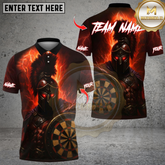 Maxcorners Darts Spartan Warrior Lightning Multicolor Customized Name, Team Name 3D Shirts