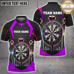 Maxcorners Darts Aim Master Multicolor Option Customized Name, Team Name 3D Polo Shirt