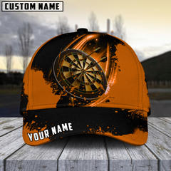 Maxcorners Darts Fire Multicolor Personalized Name 3D Cap