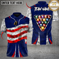 Maxcorners Billiards American Power Triangle Personalized Name 3D Unisex Shirt