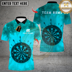 Maxcorners Darts Flame DartBoard Design Multicolor Customized Name, Team Name 3D Shirts