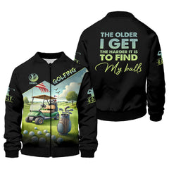 Maxcorners The Older I Get Custom Men's Golf Polo Shirt, Funny Golf Shirt, Dad Golf Gift