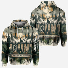 Maxcorners Love Hunting, Personalized Hunting All Over Shirt, Personalized 3D Hoodie For Hunting Lover 7 TU2611