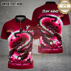 Maxcorners Bowling Neon Scorpion Cosmic Strike Design Multi Options Personalized Name Team Name 3D Shirt