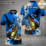 Maxcorners Bowling Cool Lizard Hip Hop Street Style Multi Options Personalized Name Team Name 3D Shirt