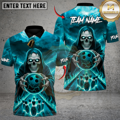Maxcorners Bowling Hellfire Strike Multicolor Customized Name, Team Name 3D Shirts