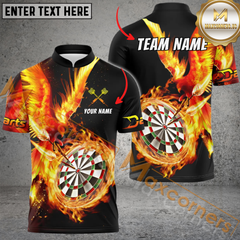 Maxcorners Premium Phoenix Lightning Darts Jersey Multicolor Option Customized Name, Team Name 3D Polo Shirt