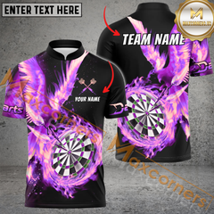 Maxcorners Premium Phoenix Lightning Darts Jersey Multicolor Option Customized Name, Team Name 3D Polo Shirt