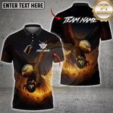 Maxcorners Billiard Eagle Power Pool Multicolor Customized Name, Team Name 3D Shirt