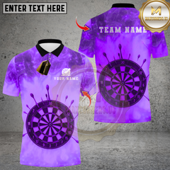 Maxcorners Darts Flame DartBoard Design Multicolor Customized Name, Team Name 3D Shirts