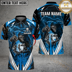 Maxcorners Golf Lightning Reaper Multicolor Customized Name, Team Name 3D Shirts