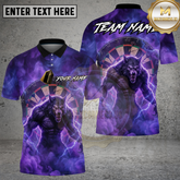 Maxcorners Dart Werewolf Purple Electric Storm Multicolor Options Personalized Name, Team Name 3D Shirt (4 Colors)