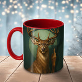 Maxcorners Deer Attitude Gesture Portrait Multicolor Options 3D Ceramic Mug