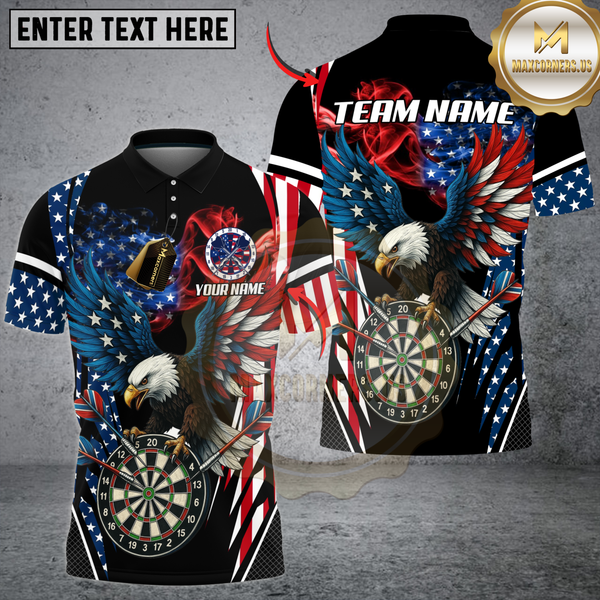 Maxcorners American Eagle Darts Personalized Name 3D Unisex Shirt