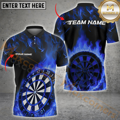 Maxcorners Flaming Arrow Darts Jersey Multicolor Option Customized Name, Team Name 3D Polo Shirt