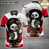 Maxcorners Panda Darts Multicolor Customized Name, Team Name 3D Shirt