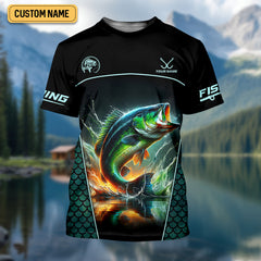 Maxcorners Don't Be A Dumb Bass SPF Shirt For Men, Funny Fishing Shirt, Fishing Shirts For Men, Bass Fishing