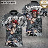 Maxcorners Gorilla 420 Dartboard Urban Steel Multioptions Personalized Name, Team Name Unisex 3D Shirt (4 Colors)