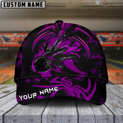 Maxcorners Bowling Spider Multicolor Personalized Name 3D Cap