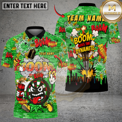 Maxcorners Darts Funny DartBoard Dynamite Boom Customized Name, Team Name 3D Shirt (4 Colors)