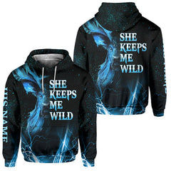 Maxcorners Hunting Couple, Personalized Couple Hunting Hoodie, Personalized 3D Hoodie For Hunting Lover TU2711