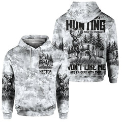 Maxcorners Love Hunting, Personalized Hunting All Over Shirt, Personalized 3D Hoodie For Hunting Lover 11 TU2611