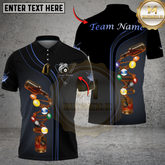 Maxcorners Billiards Ball 8 Deep Fantasy Alcohol Personalized Name Shirt (4 Colors)