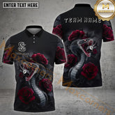 Maxcorners Rose King Croba 8 Ball Billiard Jersey Multicolor Options Personalized Name, Team Name 3D Shirt (4 Colors)