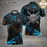 Maxcorners Billiard Rack 8 Ball Pattern Jersey Multicolor Options Personalized Name, Team Name 3D Shirt (4 Colors)