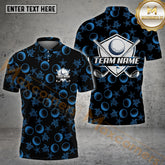 Maxcorners Tropical Ocean Inspired Golf Sport Jersey Pattern Multicolor Options Personalized Name, Team Name 3D Shirt (4 Colors)