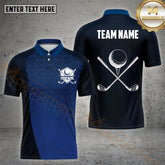 Maxcorners Golf Dotted Hexagon Pattern Multicolor Options Personalized Name, Team Name 3D Shirt (4 Colors)